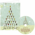 Snowflakes Season's Greetings Holiday Card with Matching CD